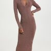 Casual Dresses * | Best Sale Simon Miller Choi Dress Rock Brown