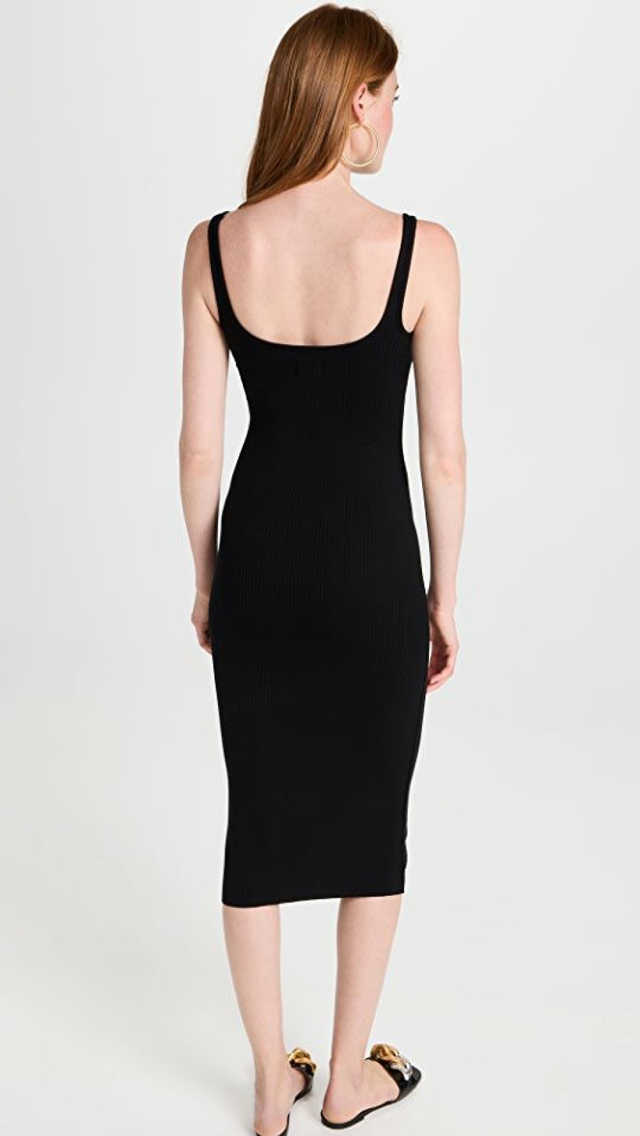 Casual Dresses * | Best Pirce Wsly Rivington Ribbed Dress Black