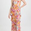 Casual Dresses * | Best Pirce Wayf With Love Tiered Maxi Dress Pink Hibiscus