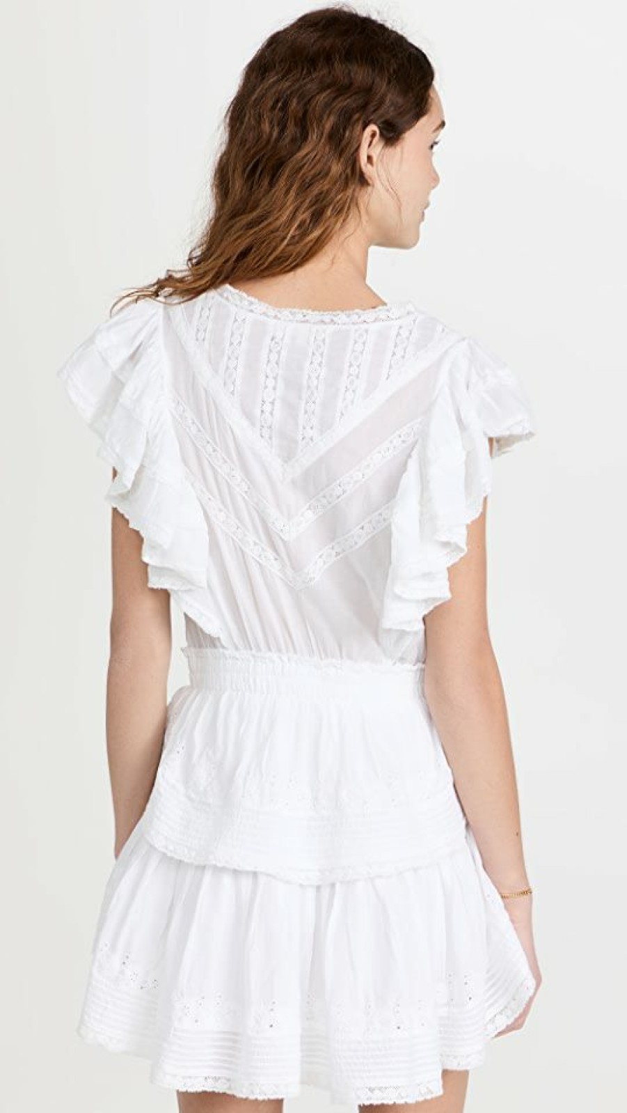 Casual Dresses * | Deals Loveshackfancy Gwen Dress White