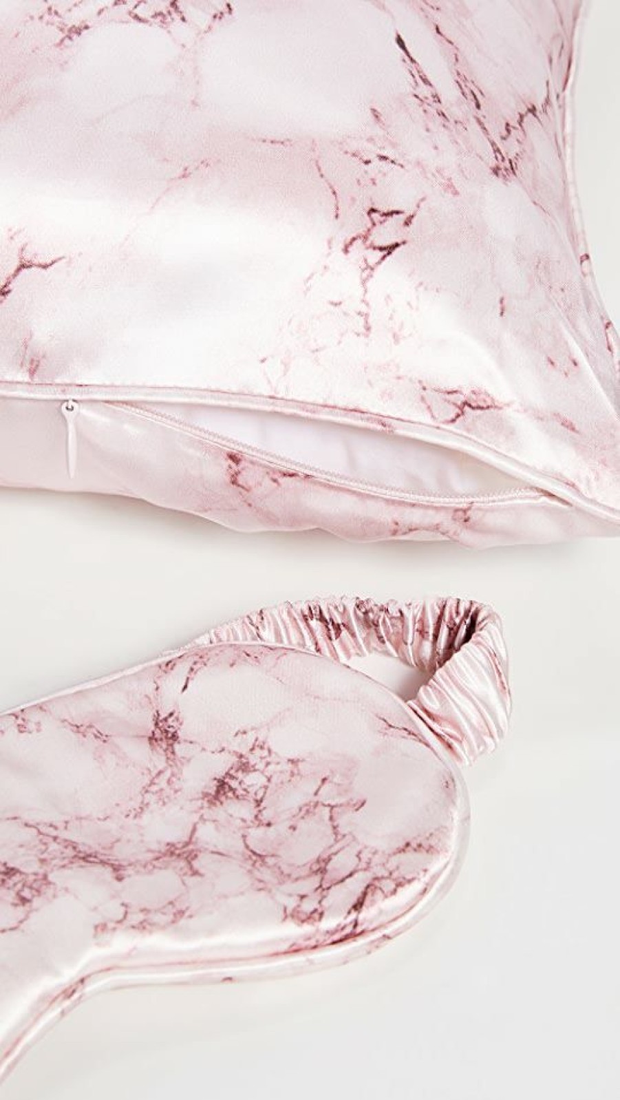 Sleep Masks * | Wholesale Slip Pink Marble Travel Set