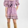 Casual Dresses * | Best Reviews Of Sea Perry Border Puff Sleeve Dress Lilac