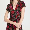 Casual Dresses * | Best Pirce Rolla'S Cleo Rambling Floral Wrap Dress Black