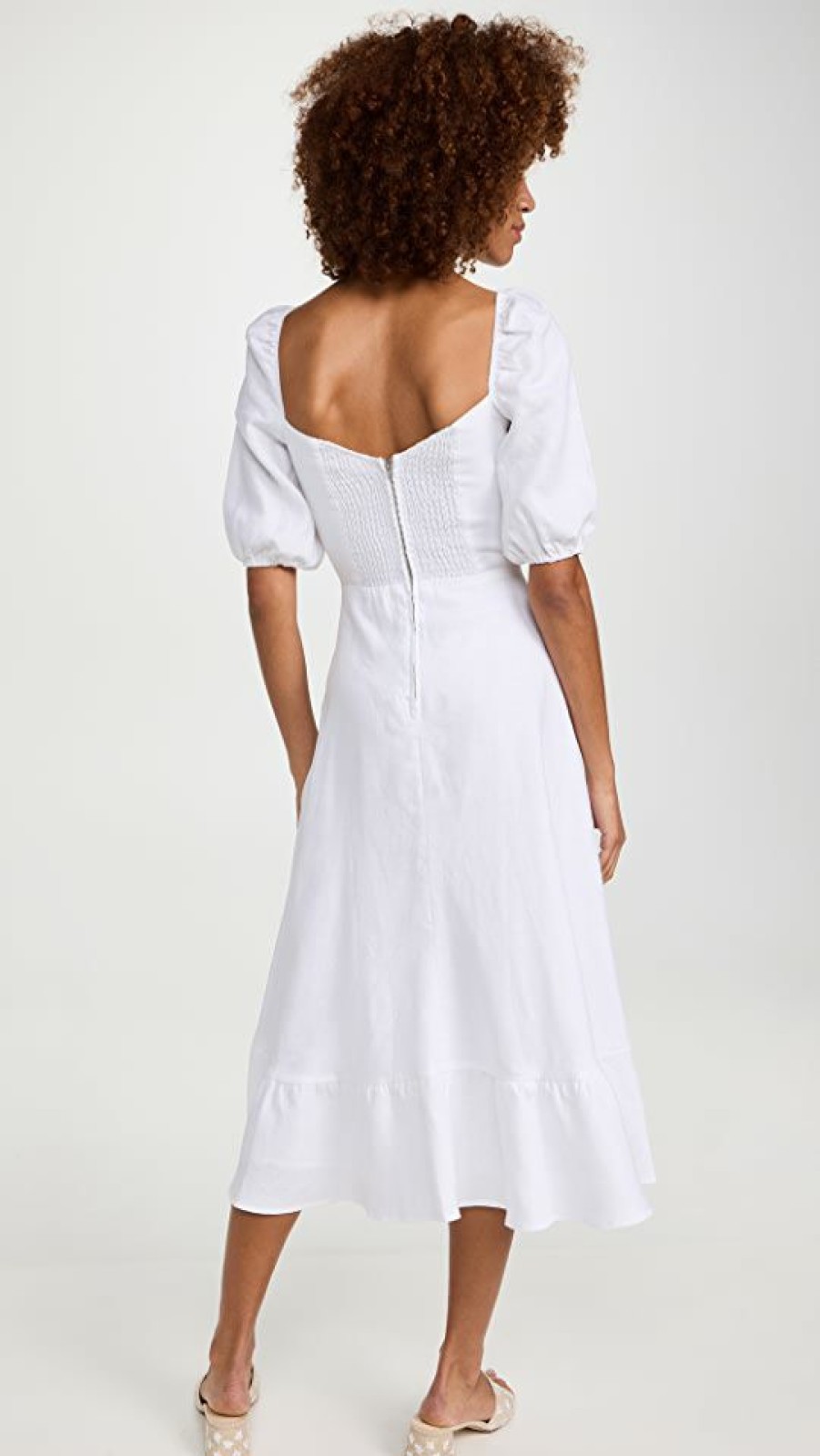 Casual Dresses * | Best Pirce Reformation Belgium Dress White