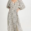 Casual Dresses * | Brand New Scotch & Soda Easy Feminine 3/4 Sleeves Maxi Dress Combo M