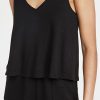 Rompers * | New Monrow Supersoft Tank Romper Black