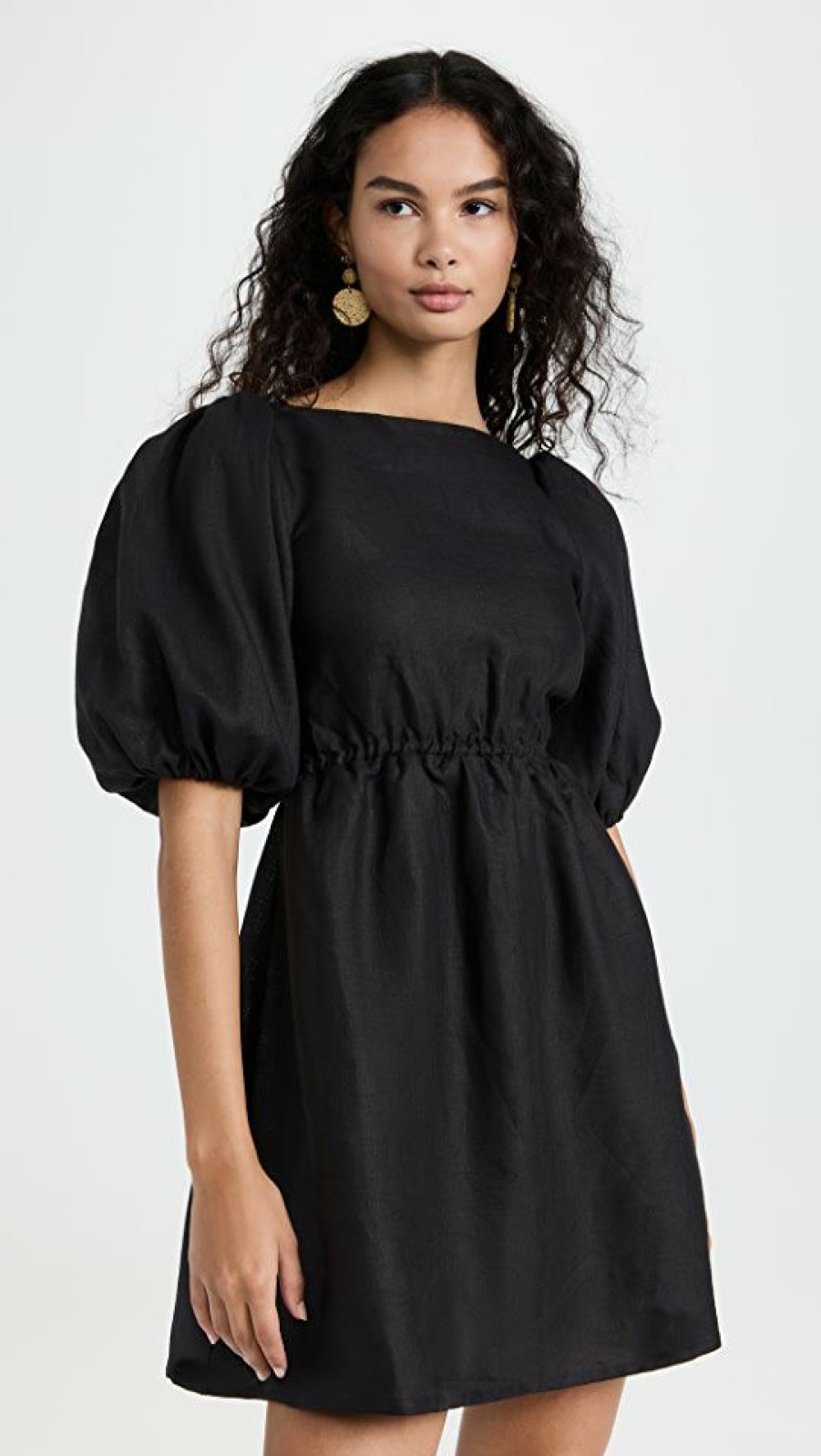 Casual Dresses * | Brand New Mie Mini Gozo Dress Black