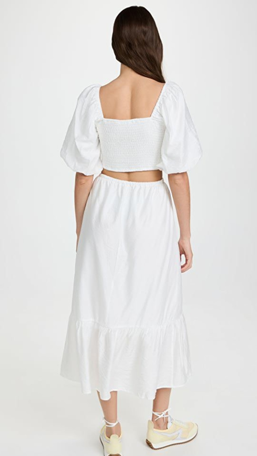 Casual Dresses * | Best Deal Moon River Cutout Dress White