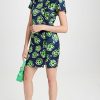 Casual Dresses * | Wholesale Kitri Harlow Blue Painted Floral Mini Dress