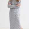 Casual Dresses * | Cheap Line & Dot Dorothy Sweater Dress Grey