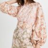 Casual Dresses * | Flash Sale Zimmermann Lyre Wrap Billow Mini Dress Spliced