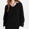 Casual Dresses * | Wholesale Cinq A Sept Collar Santina Dress Black/White