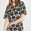 Casual Dresses * | Best Deal Tory Burch Rose T-Shirt Dress Black