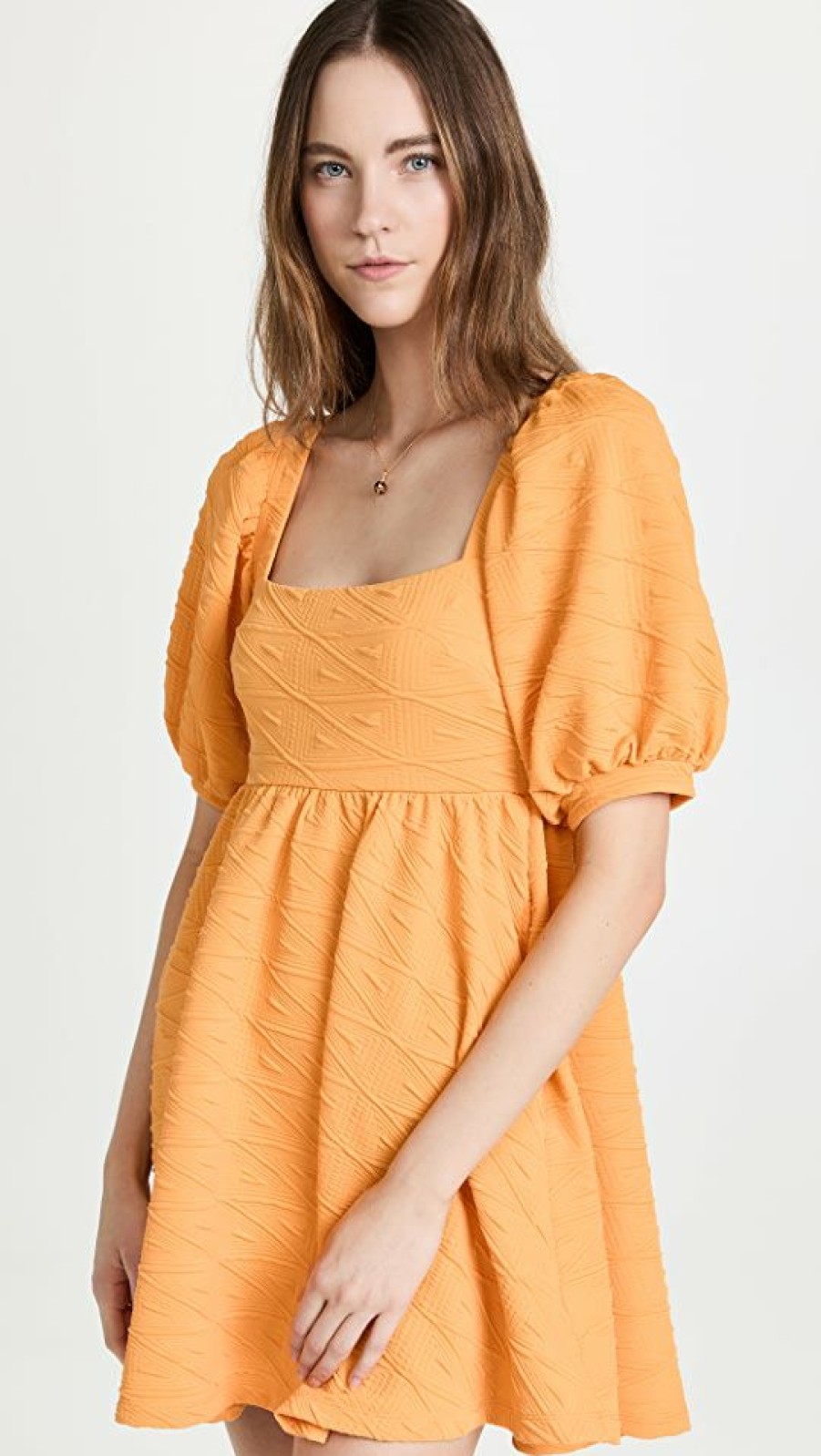 Casual Dresses * | Best Deal Free People Violet Mini Dress Carrot Ginger