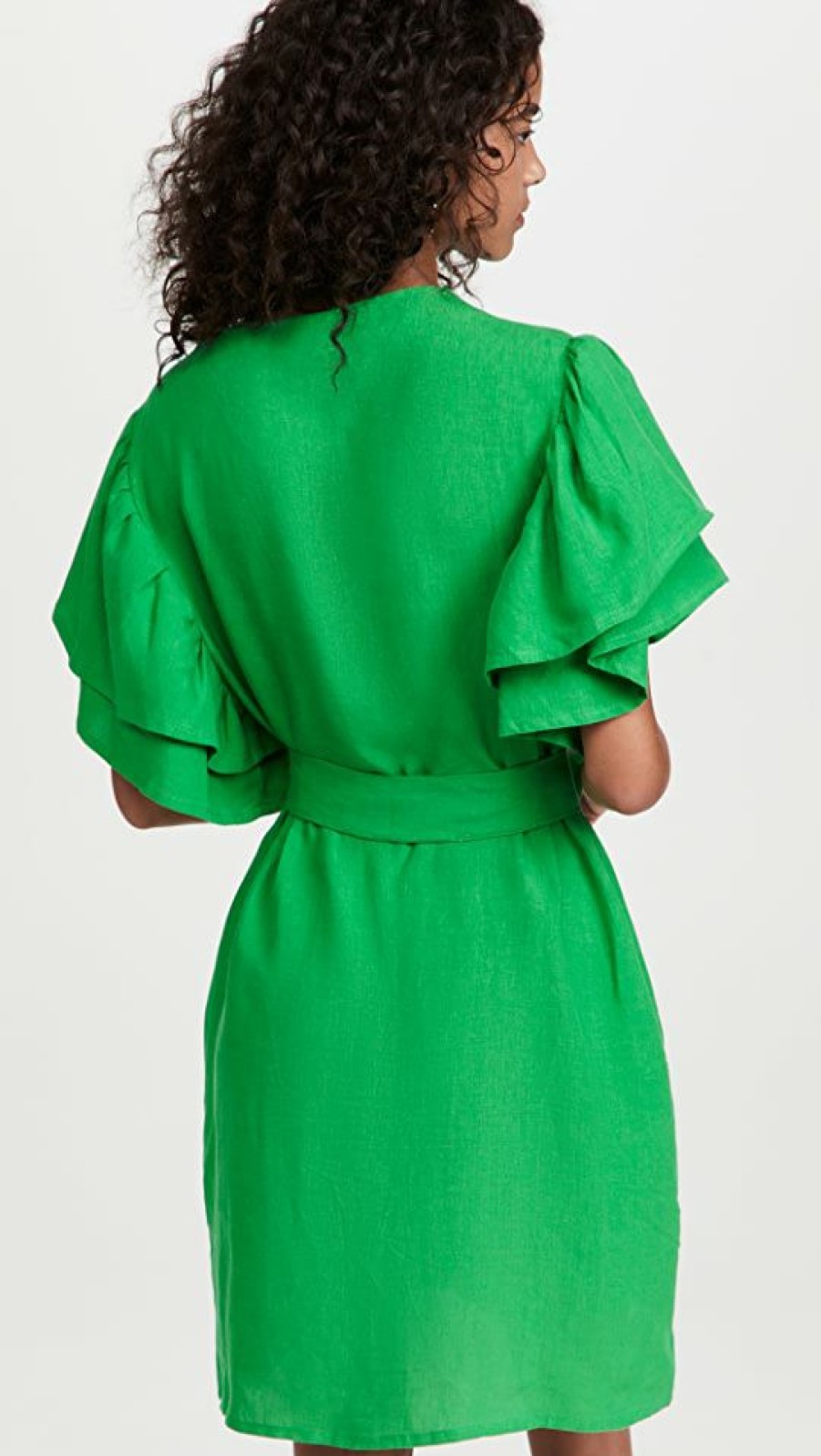 Casual Dresses * | Best Sale Fanm Mon Green Mini Dress