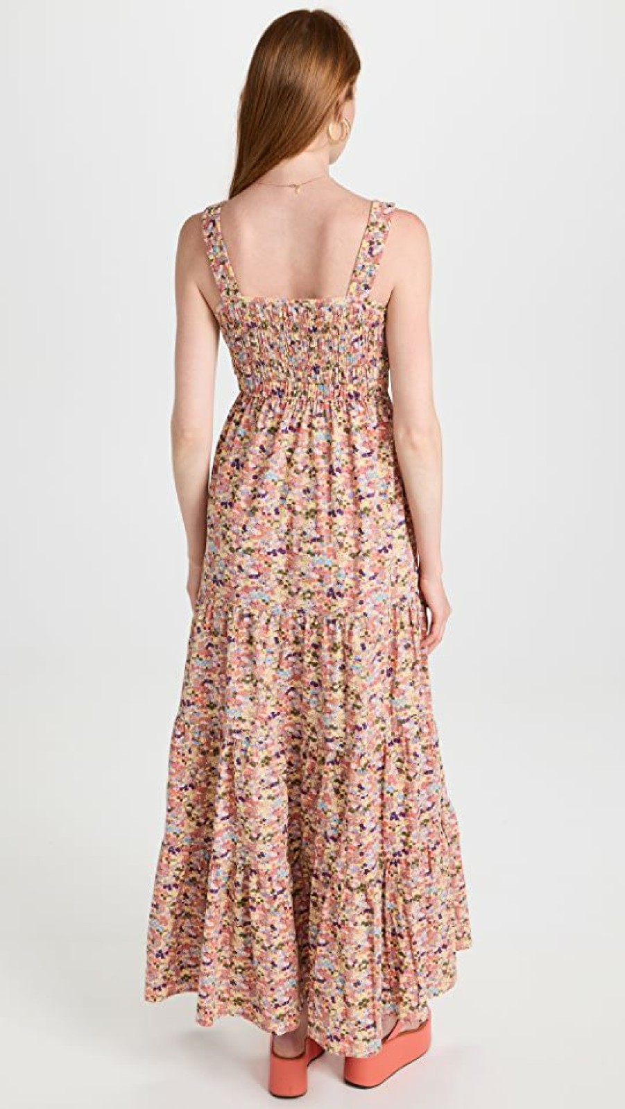 Casual Dresses * | Best Deal Scotch & Soda Strappy Seersuckers Maxi Dress Combo J