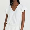 Rompers * | Discount Amanda Uprichard Marsha Romper Ivory