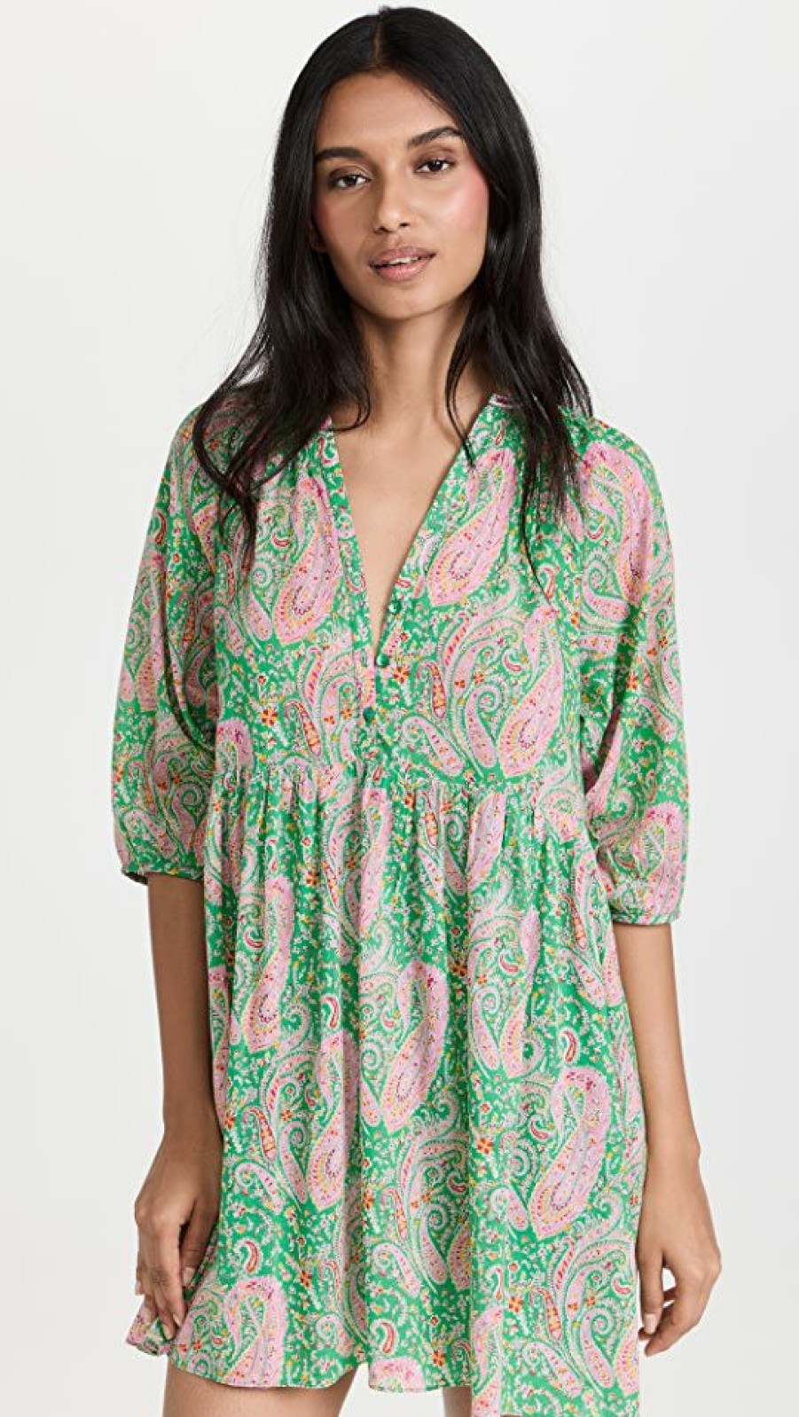 Casual Dresses * | Best Sale Ba&Sh Odeon Robe Dress Vert