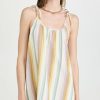 Casual Dresses * | Best Sale Madewell Lightestspun Tie-Strap Ruffle-Hem Cover-Up Dress Golden Meadow