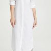 Casual Dresses * | Brand New Frank & Eileen Rory Woven Long Dress White Lived In Linen