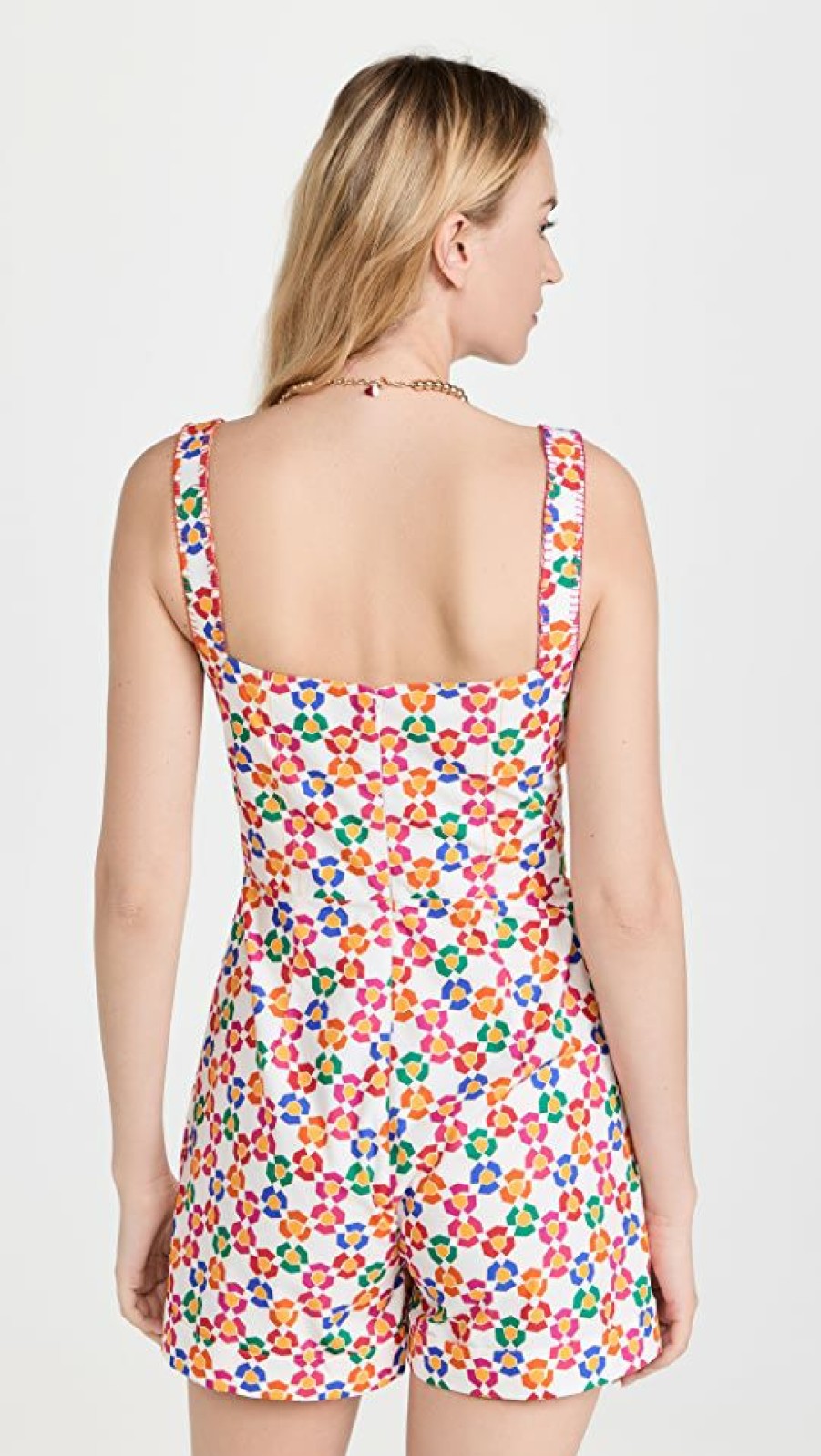 Rompers * | Hot Sale Saloni Rachel Romper Rainbow Star