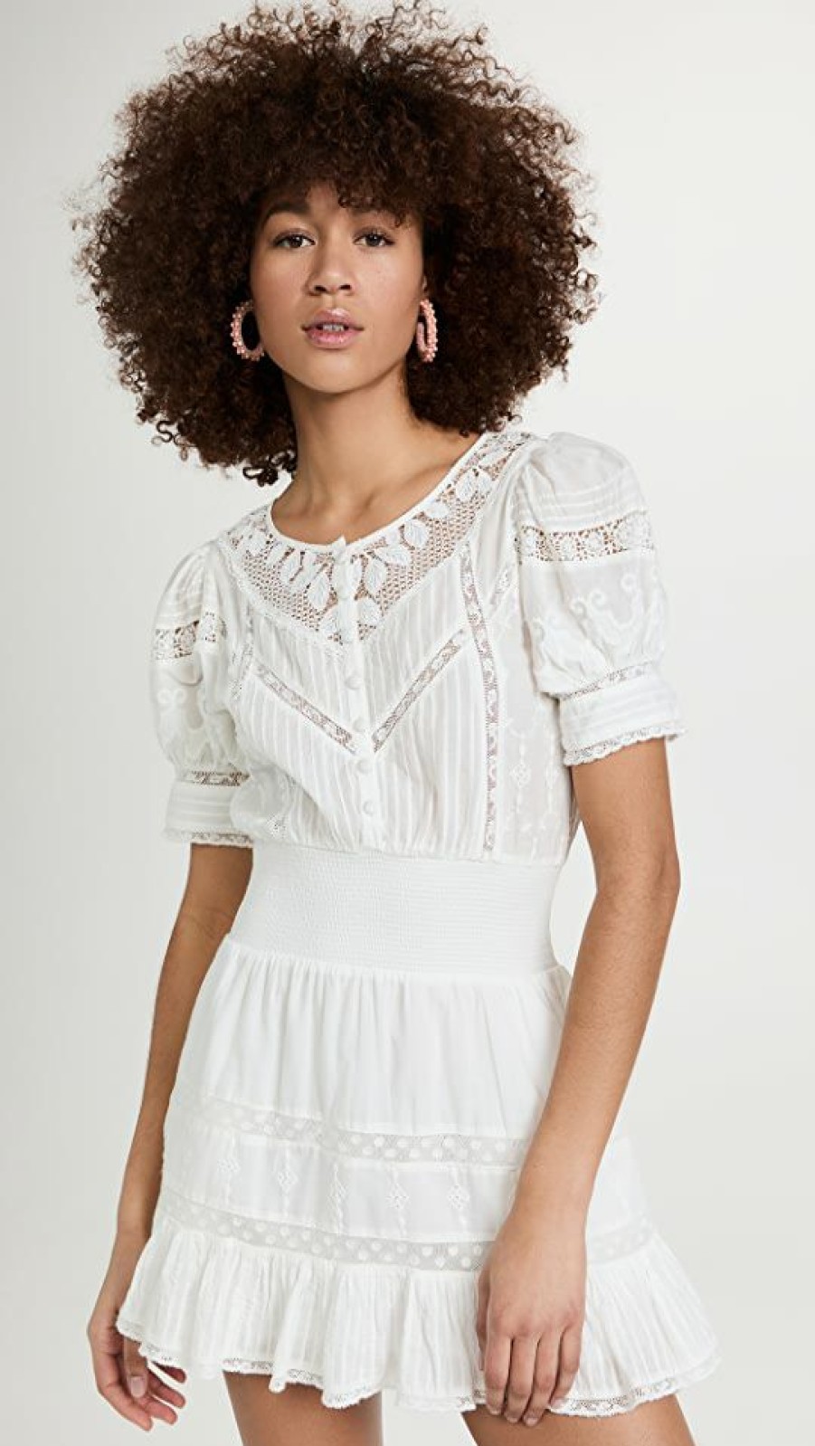 Casual Dresses * | Best Pirce Loveshackfancy Jaislyn Dress True White