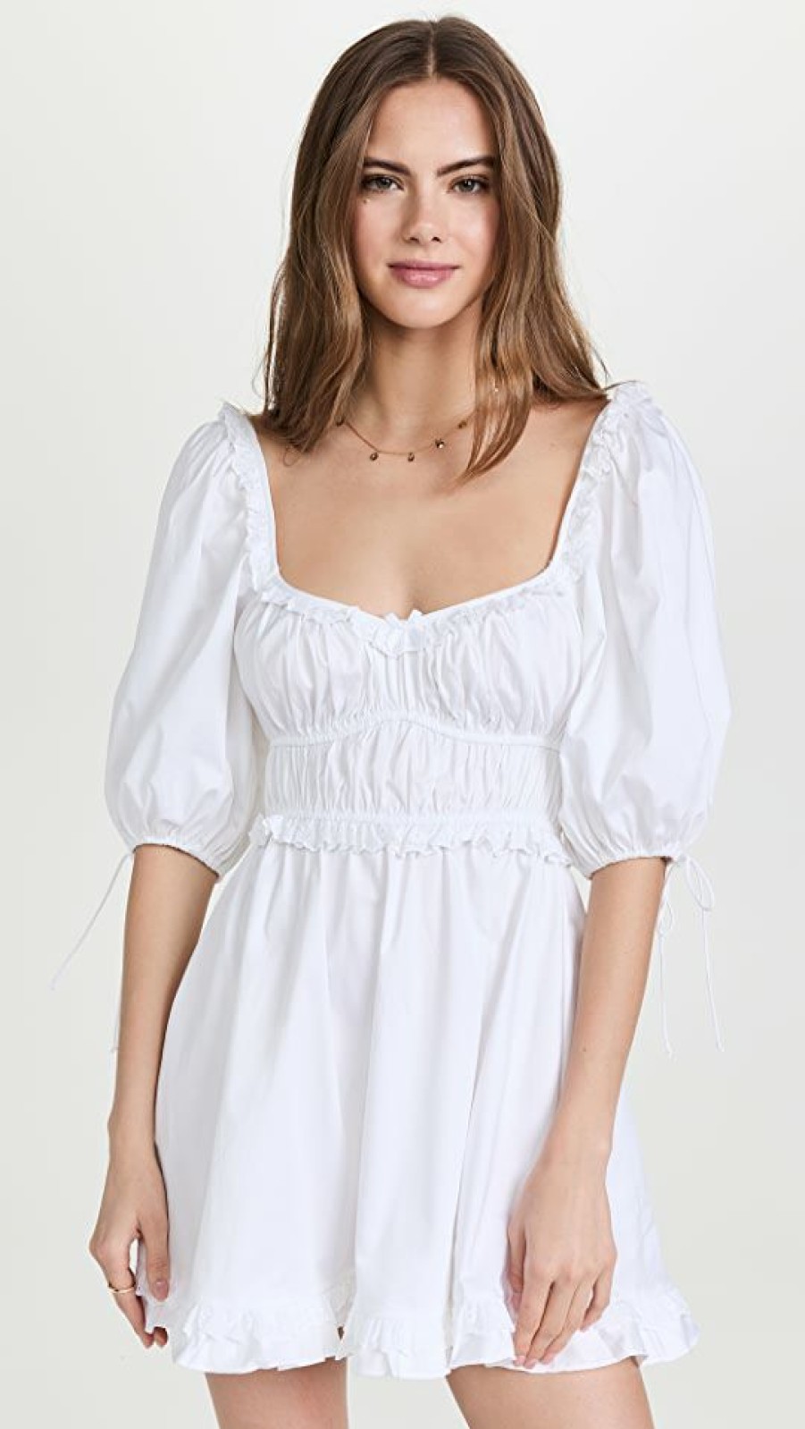 Casual Dresses * | Best Reviews Of For Love & Lemons Jackson Mini Dress Ivory