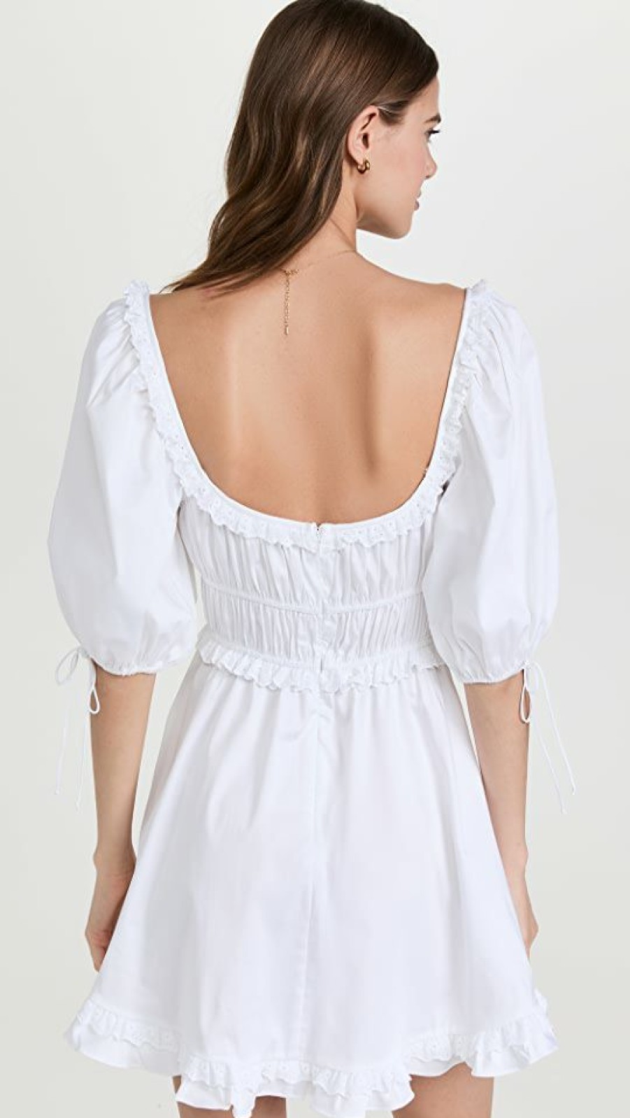 Casual Dresses * | Best Reviews Of For Love & Lemons Jackson Mini Dress Ivory