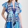 Casual Dresses * | Coupon Figue Denissa Dress Colorblock Blue