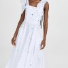 Casual Dresses * | Best Sale Fanm Mon Sara Midi Dress White