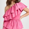 Casual Dresses * | Wholesale Endless Rose One-Shoulder Ruffled Mini Dress Pink