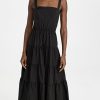 Casual Dresses * | Deals Jason Wu Long Tiered Ruffled Detail Dress Black