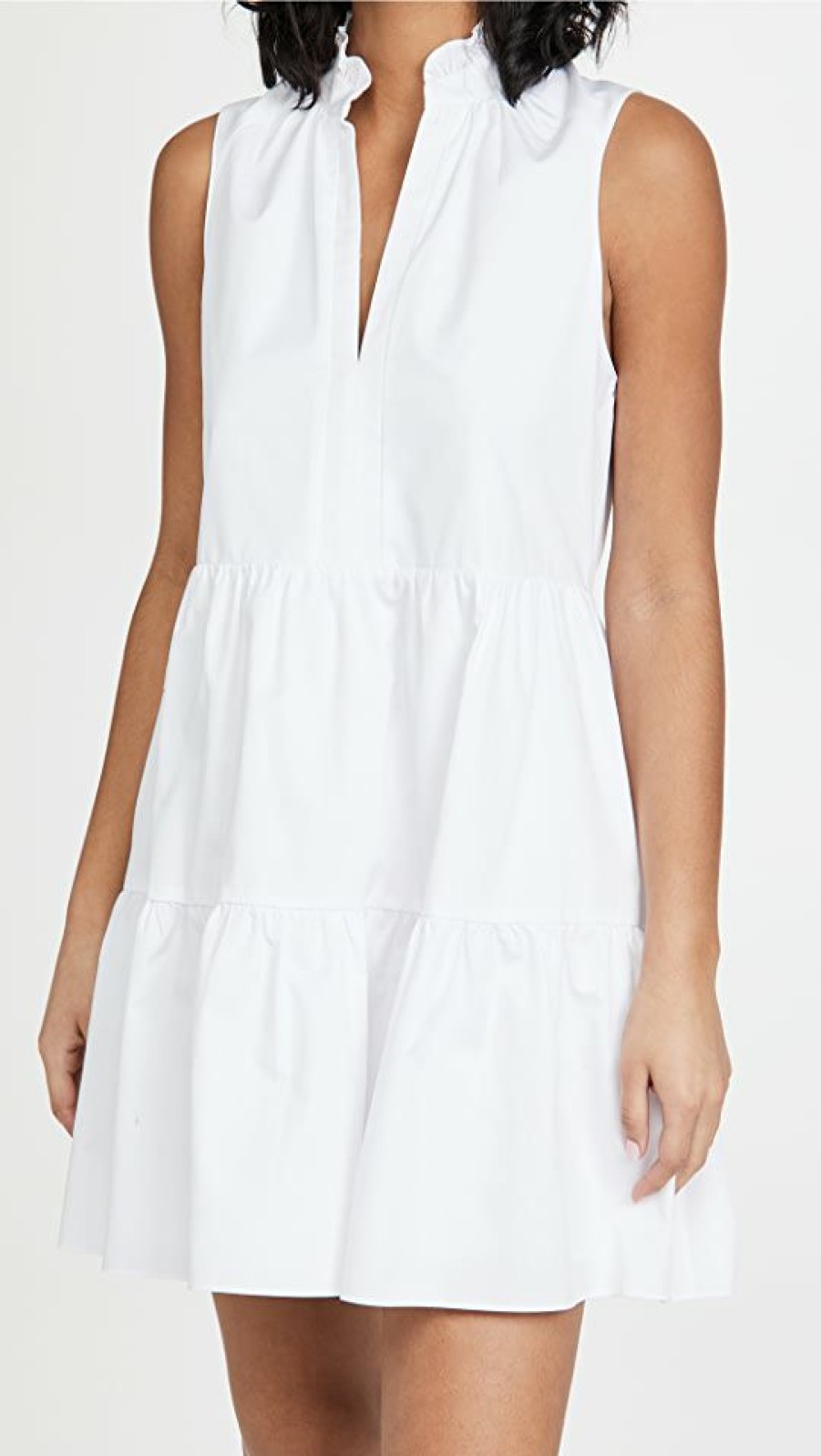 Casual Dresses * | Best Reviews Of Amanda Uprichard Sleeveless Saffron Dress White