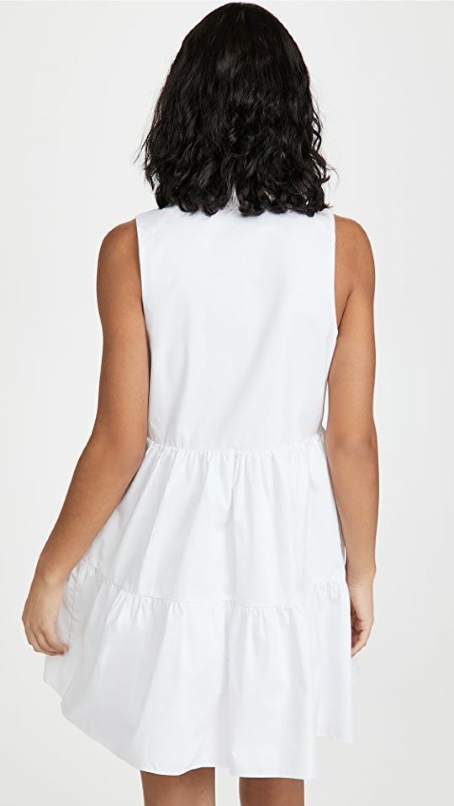 Casual Dresses * | Best Reviews Of Amanda Uprichard Sleeveless Saffron Dress White