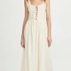 Casual Dresses * | Cheap Tach Clothing Georgette Dress Ivory