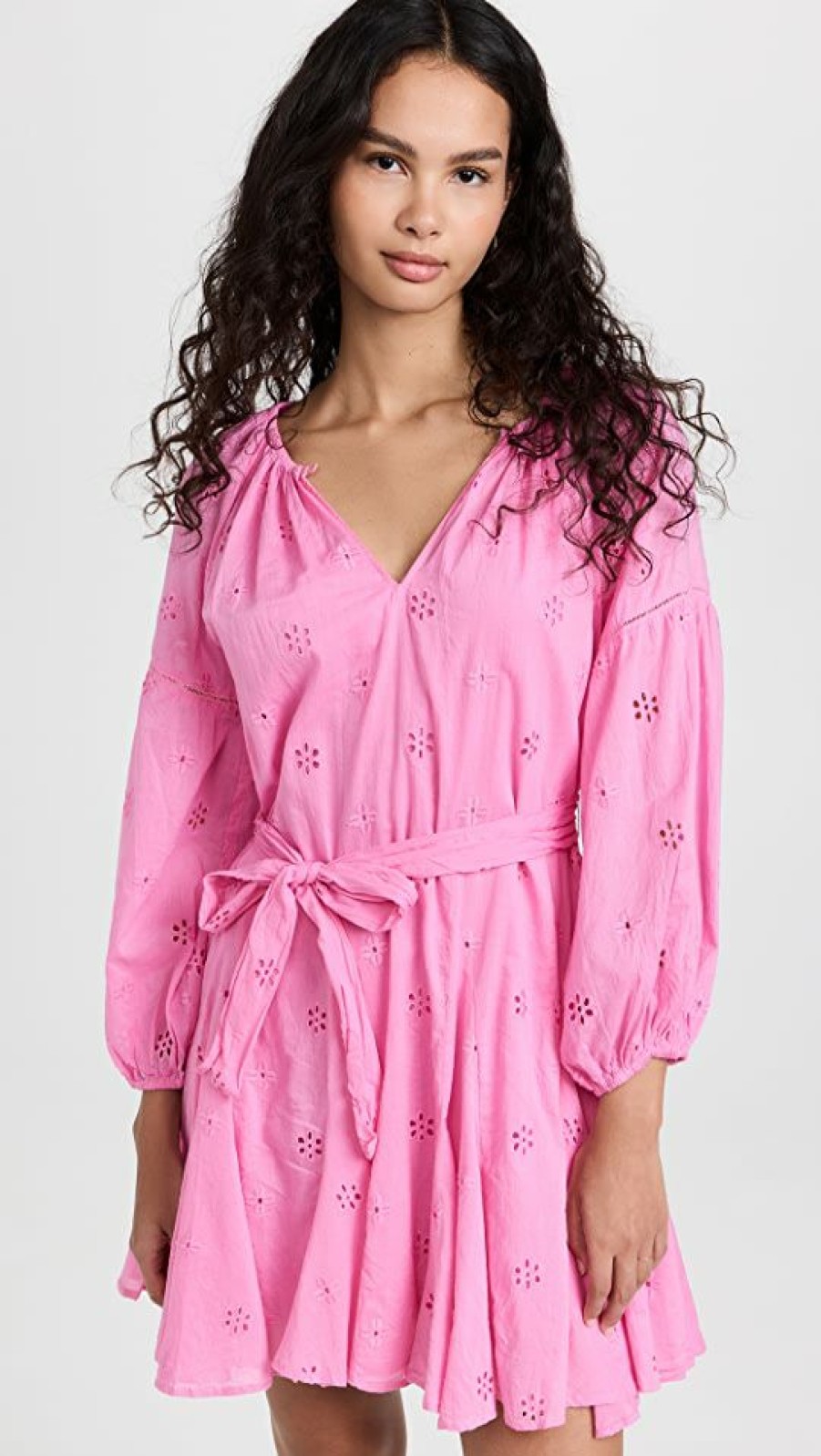 Casual Dresses * | Best Deal Velvet Gracie Dress Pink