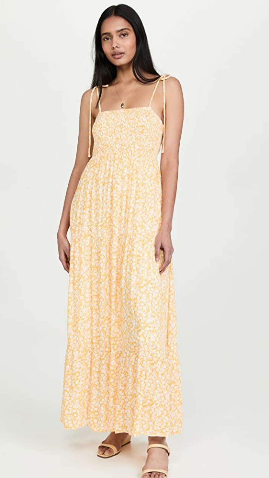 Casual Dresses * | Best Deal Lost + Wander Tangerine Dream Maxi Dress Radiant Yellow Pick Me