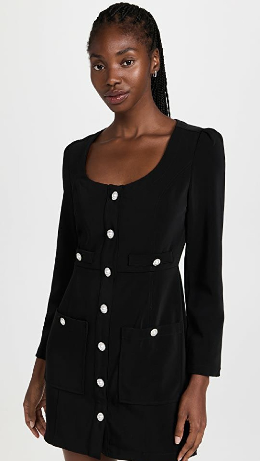 Casual Dresses * | Best Deal Line & Dot Alexis Dress Black