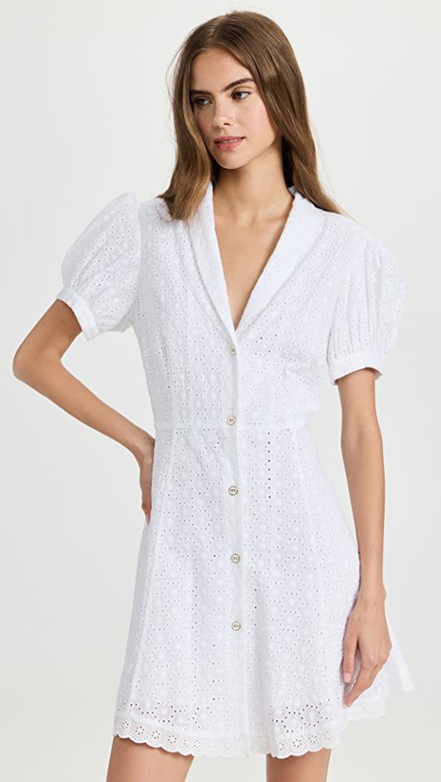 Casual Dresses * | Best Sale Caroline Constas Bel Mini Dress White