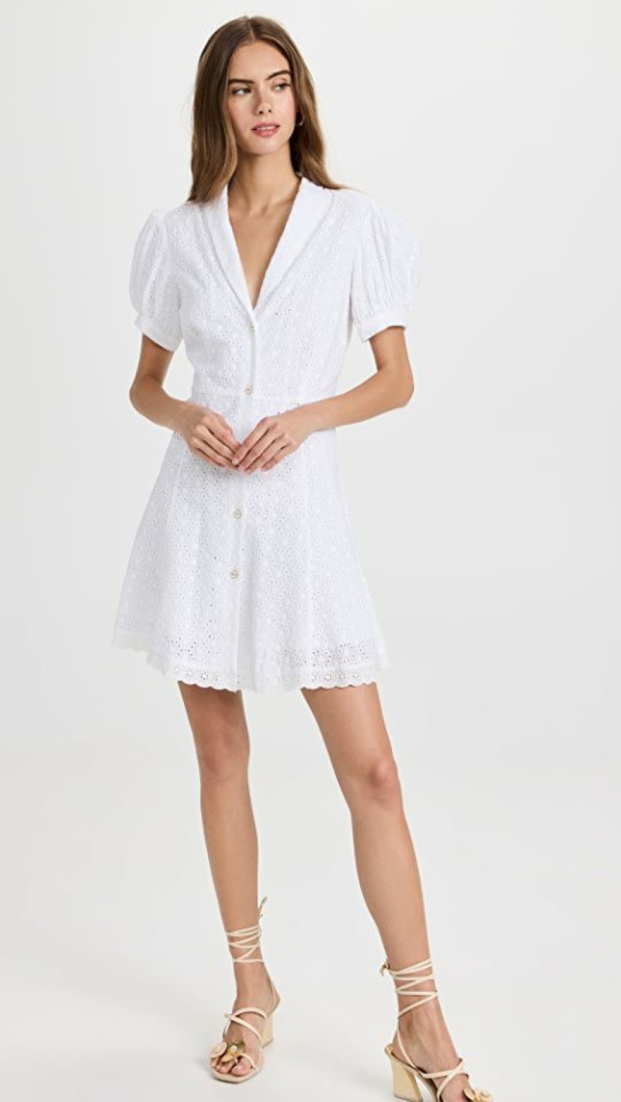 Casual Dresses * | Best Sale Caroline Constas Bel Mini Dress White