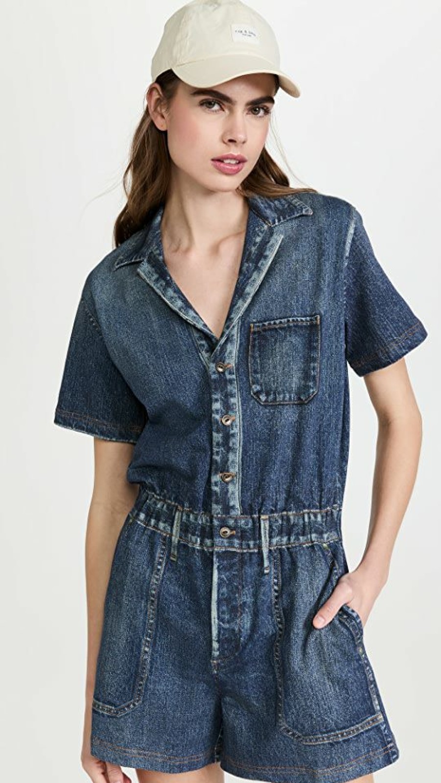 Rompers * | Coupon Rag & Bone Miramar Romper Mel