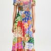 Casual Dresses * | Best Deal Farm Rio Sunny Mix Midi Dress