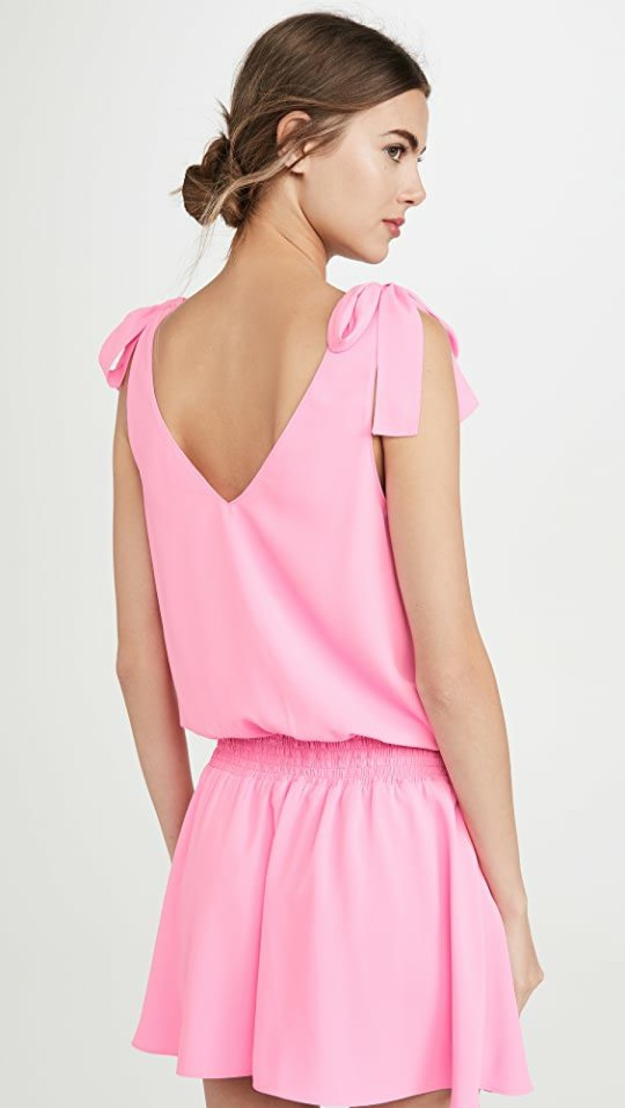 Casual Dresses * | Coupon Amanda Uprichard Josephine Dress Shocking Pink