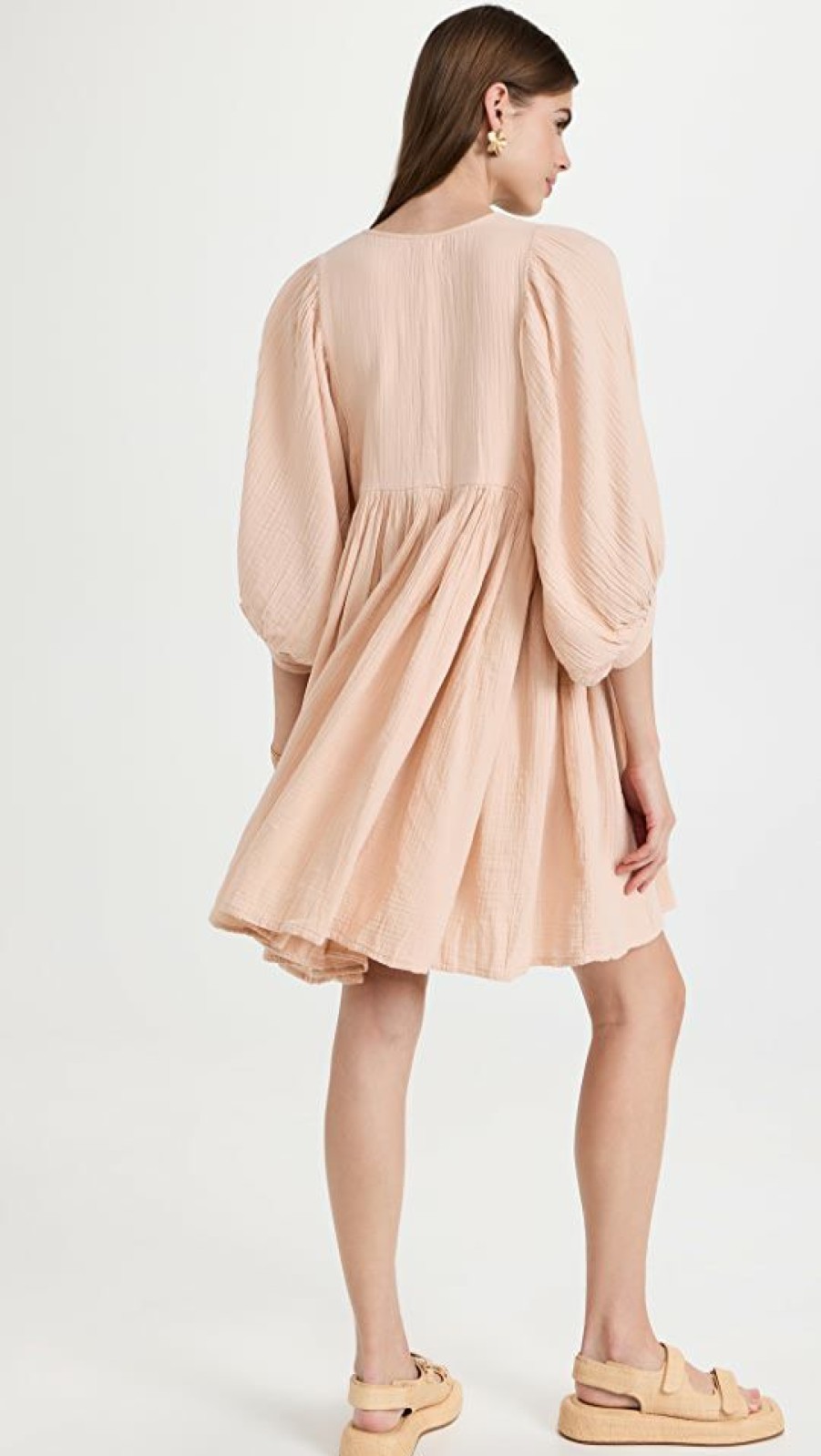 Casual Dresses * | Best Reviews Of Sundry Boho Tunic Dress Blush