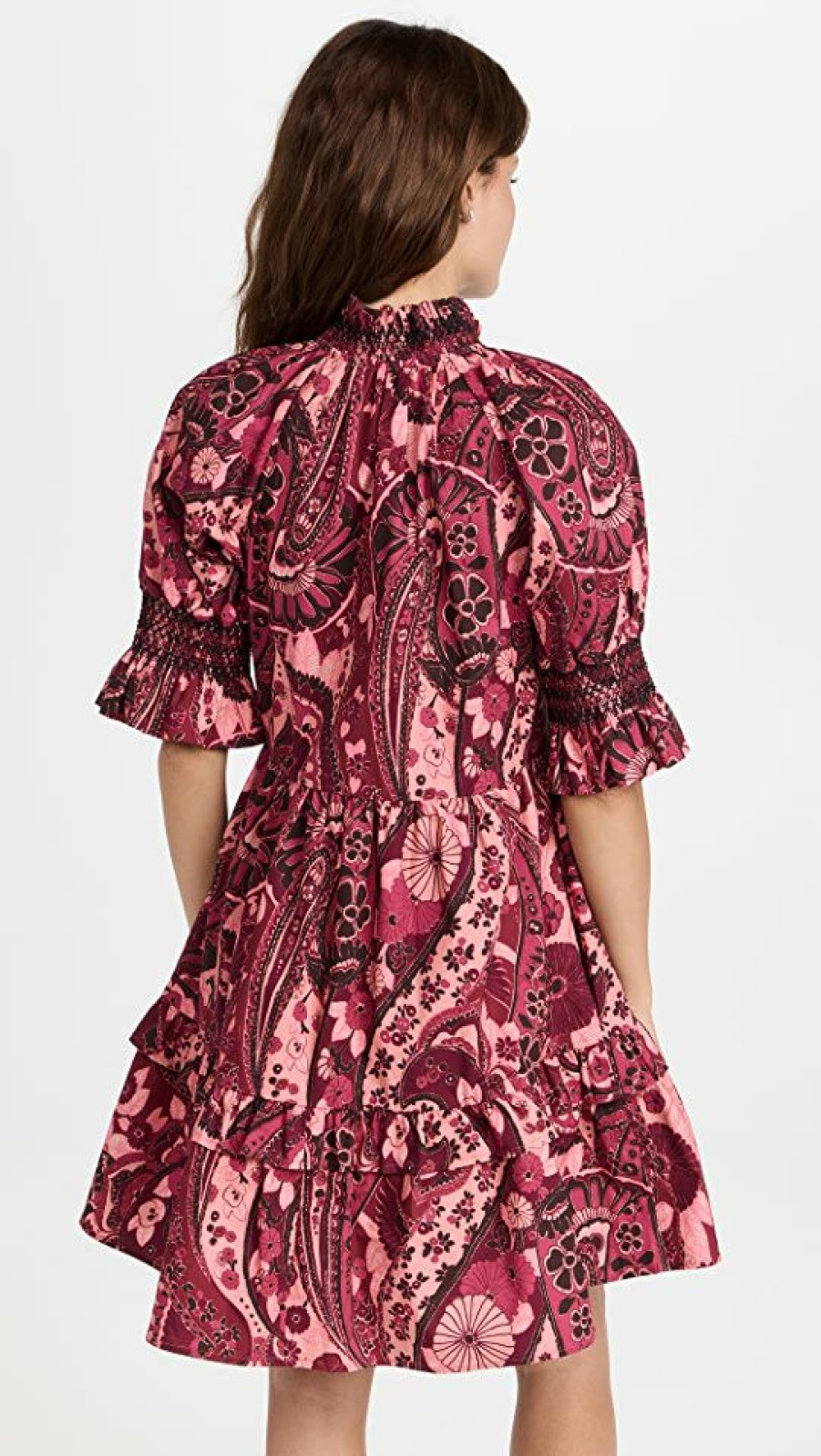 Casual Dresses * | Best Deal Figue Halima Dress Fall Paisley Berry