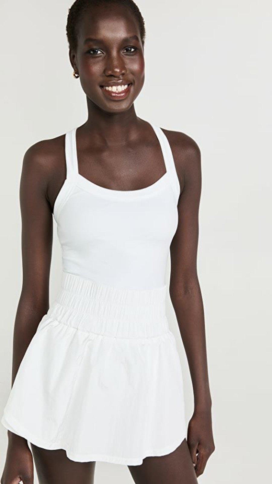 Rompers * | Top 10 Fp Movement By Free People Way Home Skort Romper White