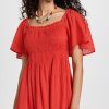 Casual Dresses * | Best Pirce Velvet Esme Dress Cardinal