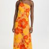 Casual Dresses * | Best Deal Faithfull The Brand Soko Midi Dress Surfs Up Floral Print