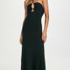 Casual Dresses * | Best Deal Moon River Halter Dress Green