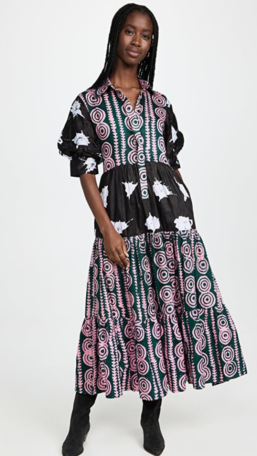 Casual Dresses * | Brand New Busayo Olola Dress Multi Colored